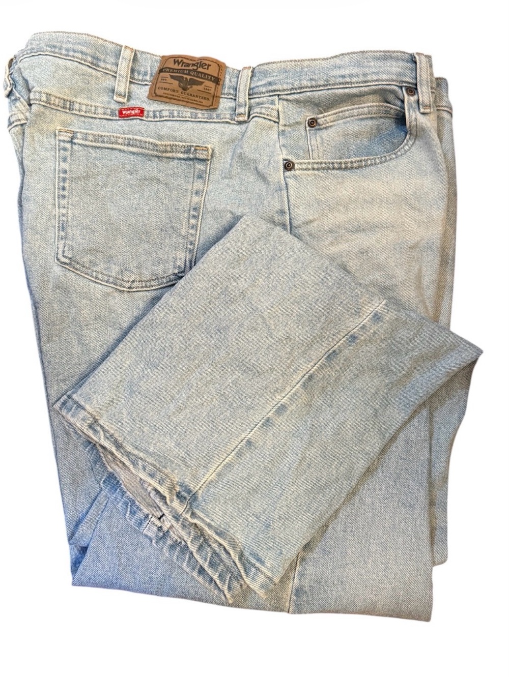 Wrangler 1097DXVV Relaxed Fit Light Stonewash Jeans 44x32